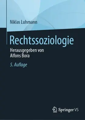Luhmann / Bora |  Rechtssoziologie | Buch |  Sack Fachmedien