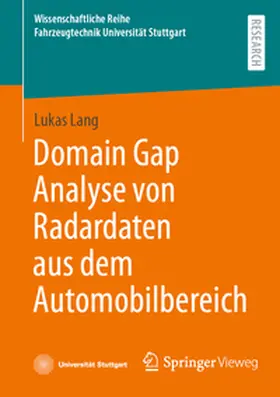 Lang |  Domain Gap Analyse von Radardaten aus dem Automobilbereich | eBook | Sack Fachmedien
