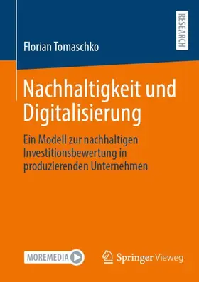 Tomaschko | Nachhaltigkeit und Digitalisierung | Buch | 978-3-658-50269-0 | www.sack.de