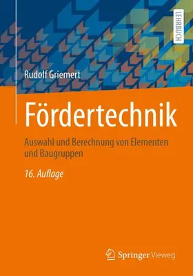 Griemert |  Fördertechnik | Buch |  Sack Fachmedien