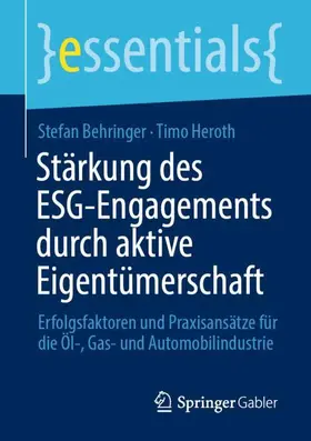 Behringer / Heroth |  Stärkung des ESG-Engagements durch aktive Eigentümerschaft | Buch |  Sack Fachmedien