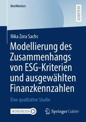 Sachs |  Modellierung des Zusammenhangs von ESG-Kriterien und ausgewählten Finanzkennzahlen | Buch |  Sack Fachmedien
