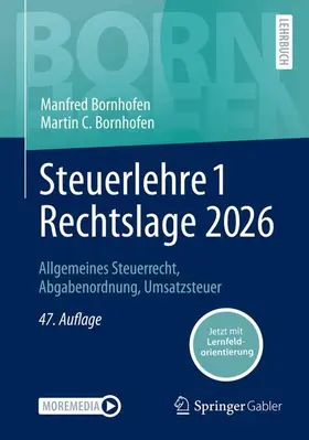 Bornhofen | Steuerlehre 1 Rechtslage 2026 | Medienkombination | 978-3-658-51981-0 | www.sack.de