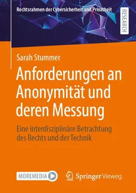 Stummer |  Anforderungen an Anonymität und deren Messung | Buch |  Sack Fachmedien