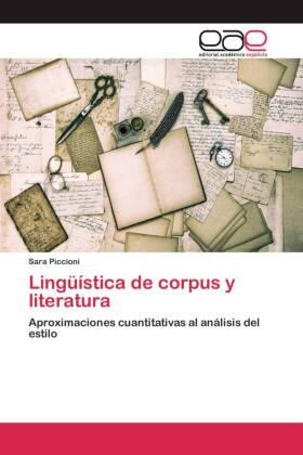 Piccioni |  Lingüística de corpus y literatura | Buch |  Sack Fachmedien