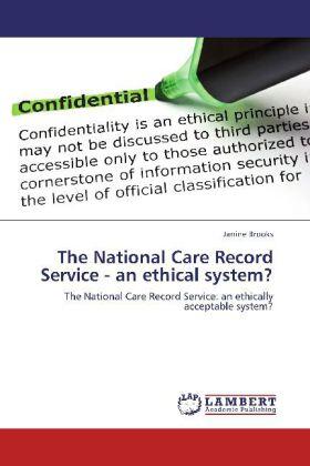 Brooks |  The National Care Record Service - an ethical system? | Buch |  Sack Fachmedien