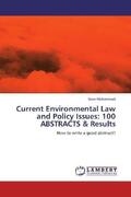 Mohammad |  Current Environmental Law and Policy Issues: 100 ABSTRACTS & Results | Buch |  Sack Fachmedien