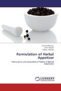 Bhojane / Bhople / Mourya |  Formulation of Herbal Appetizer | Buch |  Sack Fachmedien