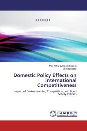 Babool / Reed |  Domestic Policy Effects on International Competitiveness | Buch |  Sack Fachmedien