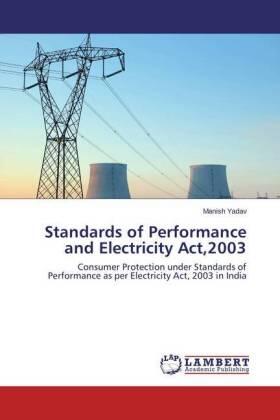 Yadav |  Standards of Performance and Electricity Act,2003 | Buch |  Sack Fachmedien