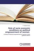 Krishna |  Role of socio economic conditions on political empowerment of women | Buch |  Sack Fachmedien
