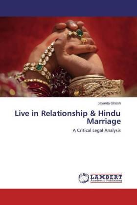 Ghosh |  Live in Relationship & Hindu Marriage | Buch |  Sack Fachmedien