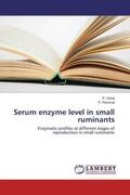 Visha / Perumal |  Serum enzyme level in small ruminants | Buch |  Sack Fachmedien