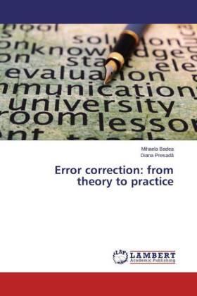 Badea / Presad¿ |  Error correction: from theory to practice | Buch |  Sack Fachmedien
