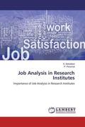 Selvakani / Perumal |  Job Analysis in Research Institutes | Buch |  Sack Fachmedien