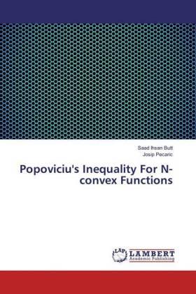 Butt / Pe¿ari¿ |  Popoviciu's Inequality For N-convex Functions | Buch |  Sack Fachmedien