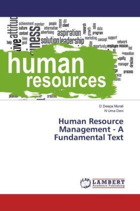 Deepa Murali / Uma Devi |  Human Resource Management - A Fundamental Text | Buch |  Sack Fachmedien