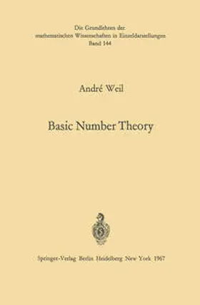 Weil |  Basic Number Theory | eBook | Sack Fachmedien