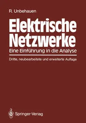 Unbehauen |  Elektrische Netzwerke | eBook | Sack Fachmedien
