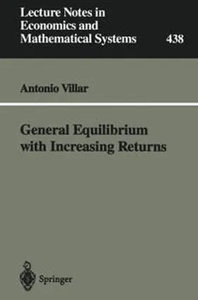 Villar |  General Equilibrium with Increasing Returns | eBook | Sack Fachmedien