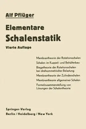 Pflüger |  Elementare Schalenstatik | eBook | Sack Fachmedien