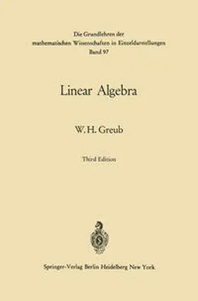Greub |  Linear Algebra | eBook | Sack Fachmedien