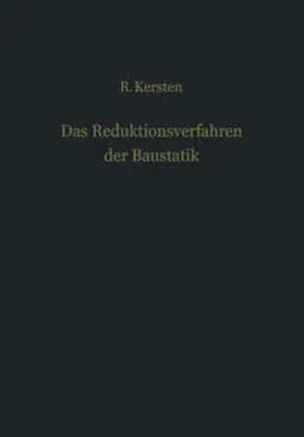 Kersten |  Das Reduktionsverfahren der Baustatik | eBook | Sack Fachmedien
