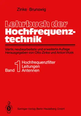 Zinke / Brunswig / Vlcek |  Lehrbuch der Hochfrequenztechnik | eBook | Sack Fachmedien