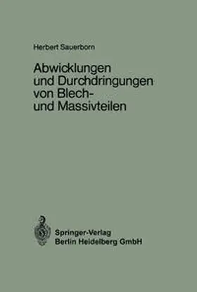 Sauerborn |  Abwicklungen und Durchdringungen von Blech- und Massivteilen | eBook | Sack Fachmedien