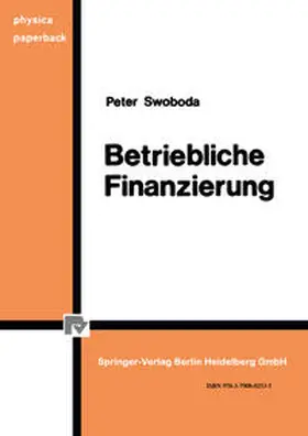 Swoboda |  Betriebliche Finanzierung | eBook | Sack Fachmedien