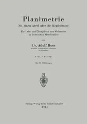Hess |  Planimetrie | eBook | Sack Fachmedien