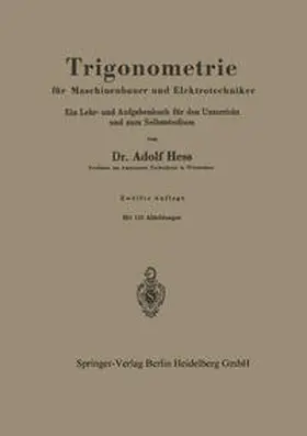 Hess |  Trigonometrie für Maschinenbauer und Elektrotechniker | eBook | Sack Fachmedien