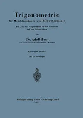 Hess |  Trigonometrie für Maschinenbauer und Elektrotechniker | eBook | Sack Fachmedien