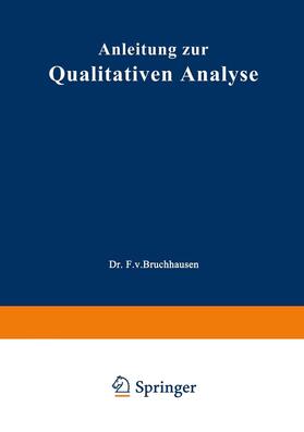Schmidt / Gadamer |  Anleitung zur Qualitativen Analyse | Buch |  Sack Fachmedien