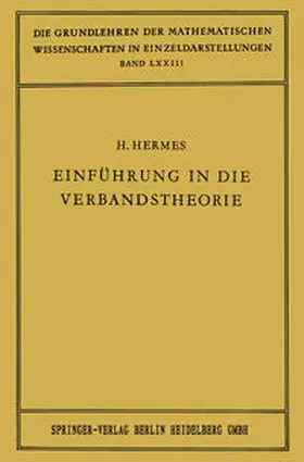 Hermes |  Einführung in die Verbandstheorie | eBook | Sack Fachmedien
