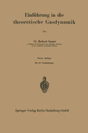 Sauer |  Einführung in die theoretische Gasdynamik | eBook | Sack Fachmedien