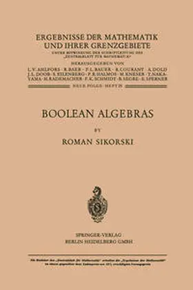 Sikorski |  Boolean Algebras | eBook | Sack Fachmedien