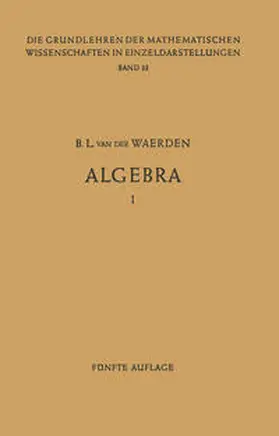 Waerden |  Algebra 1 | eBook | Sack Fachmedien