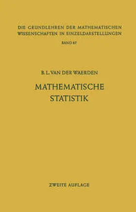 Waerden |  Mathematische Statistik | eBook | Sack Fachmedien