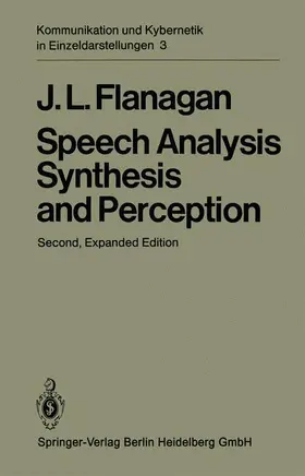 Flanagan |  Speech Analysis Synthesis and Perception | Buch |  Sack Fachmedien