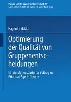Lindstädt |  Optimierung der Qualität von Gruppenentscheidungen | eBook | Sack Fachmedien