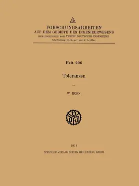 Kühn |  Toleranzen | Buch |  Sack Fachmedien
