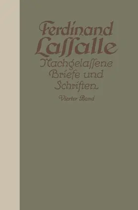 Lassalle / Mayer |  Lassalles Briefwechsel mit Gräfin Sophie von Hat¿feldt | Buch |  Sack Fachmedien
