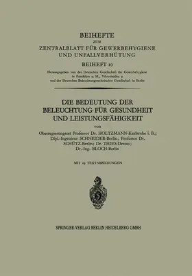 Die Bedeutung der Beleuchtung für Gesundheit und Leistungsfähigkeit | Buch |  Sack Fachmedien