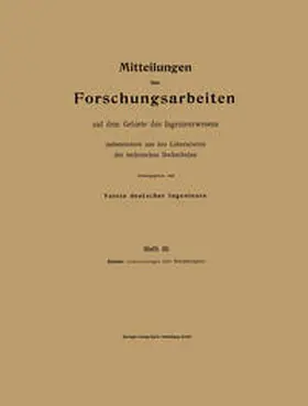 Kármán | Mitteilungen über Forschungsarbeiten auf dem Gebiete des Ingenieurwesens insbesondere aus den Laboratorien der technischen Hochschulen | E-Book | www.sack.de