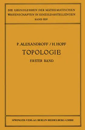 Alexandroff / Hopf |  Topologie I | eBook | Sack Fachmedien