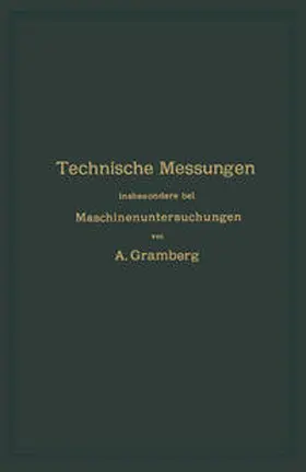 Gramberg | Technische Messungen insbesondere bei Maschinenuntersuchungen | E-Book | www.sack.de