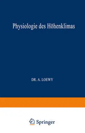Loewy | Physiologie des Höhenklimas | E-Book | www.sack.de