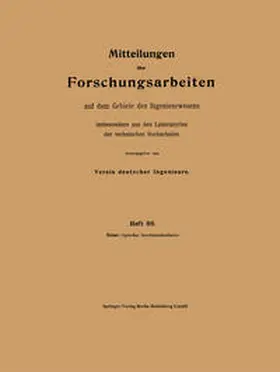 Kirner | Mitteilungen über Forschungsarbeiten auf dem Gebiete des Ingenieurwesens | E-Book | sack.de