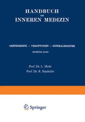 Bach-Marburg / Mohr / Staehelin |  Grenzgebiete, Vergiftungen, Generalregister | eBook | Sack Fachmedien